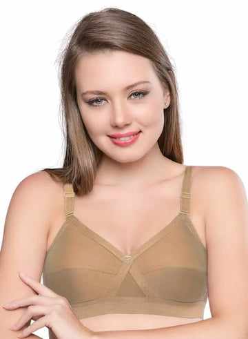 Loope Krutika Plain Daily Wear Bra ColorNUDE